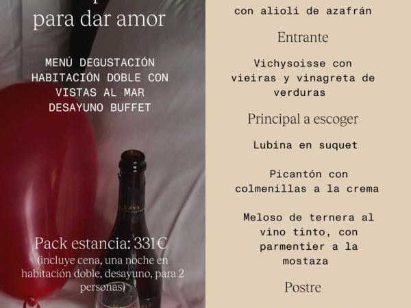 San Valentí - estada o menú degustació