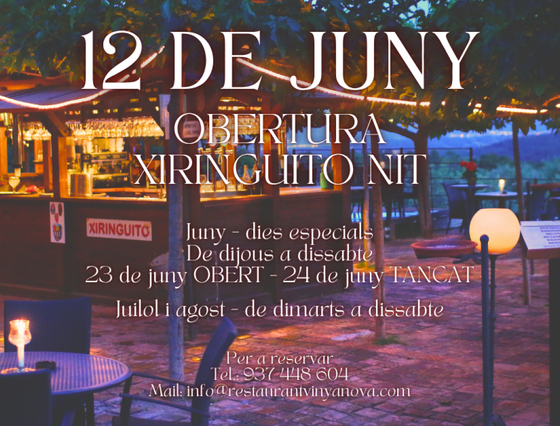 Obertura Xiringuito Nit